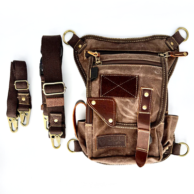 Brookshire in Chocolate waxed canvas