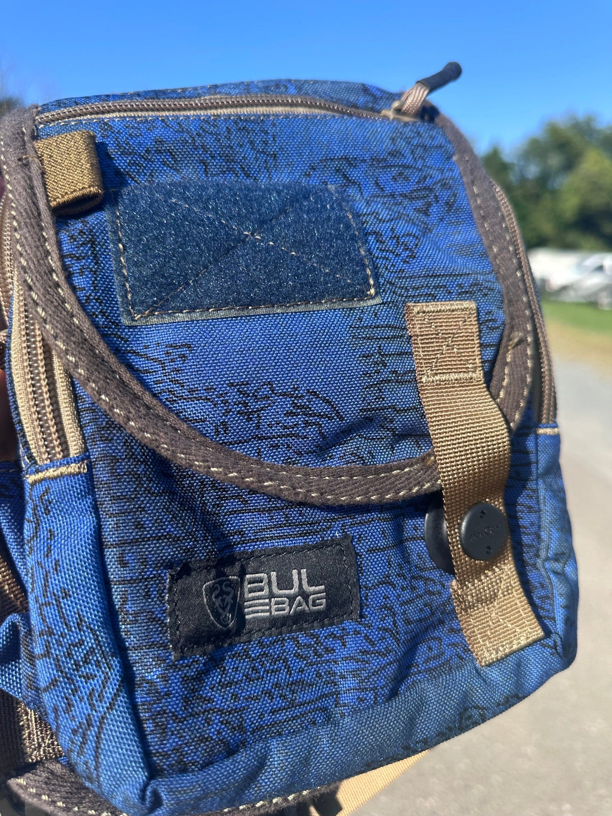 ConBag in periwinkle blue, hand dyed, photo 2
