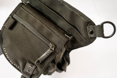 Diamondback in Black/Black, flap detail