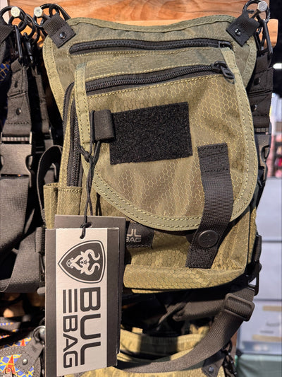Diamondback in Olive, front, diamond ripstop